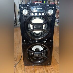 Sylvania black Bluetooth wireless speaker